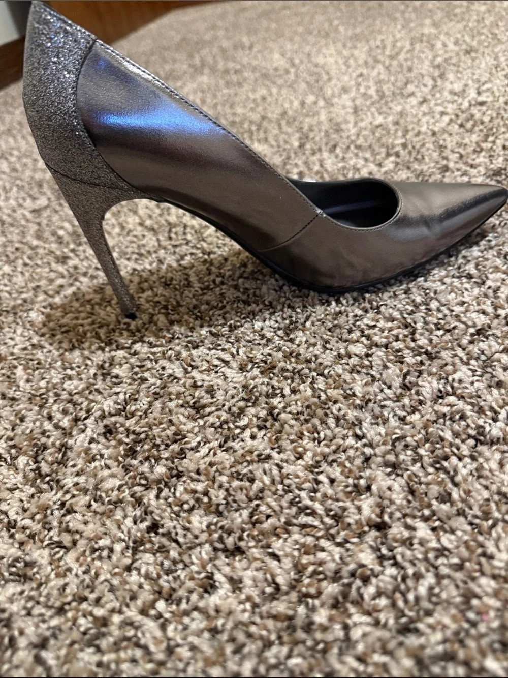 Marc Fisher Metallic Bronze Pointed Toe Pumps